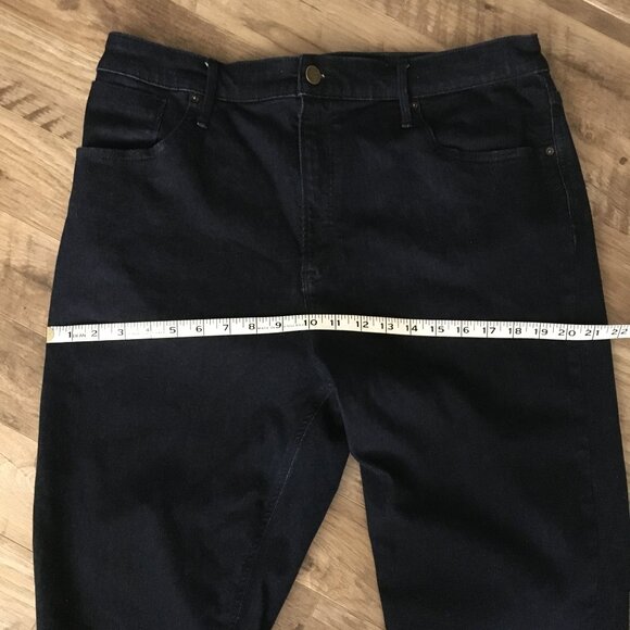 R Jeans Dark Bluish Black Curvy Super High Rise Denim Jeans 34 Tall - Picture 8 of 10